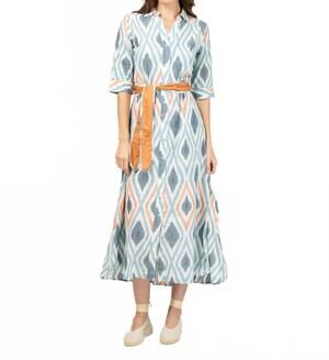 NEW BEAU & RO eloise dress in sundown ikat